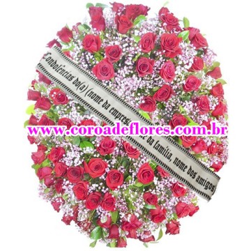 35- COROA DE FLORES TODA DE ROSAS  1,40 X 1,00 